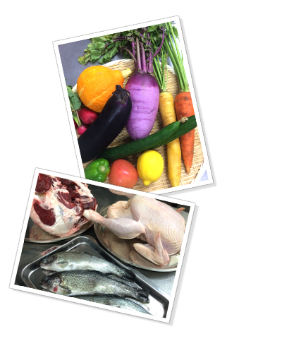 こだわり抜いた食材を厳選　鎌倉野菜・国産ニジマス